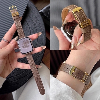 Kožený náramok na hodinky Huawei Fit4/Pro/3, zrnitá kožená textúra, šírka 14 mm, spona s kolíkom