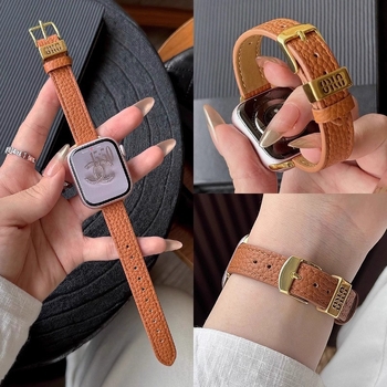 Kožený náramok na hodinky Huawei Fit4/Pro/3, zrnitá kožená textúra, šírka 14 mm, spona s kolíkom