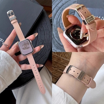 Kožený náramok na hodinky Huawei Fit4/Pro/3, zrnitá kožená textúra, šírka 14 mm, spona s kolíkom