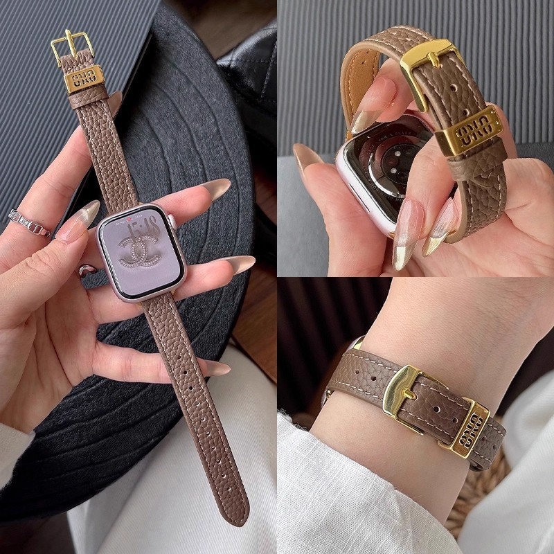 Kožený náramok na hodinky Huawei Fit4/Pro/3, zrnitá kožená textúra, šírka 14 mm, spona s kolíkom