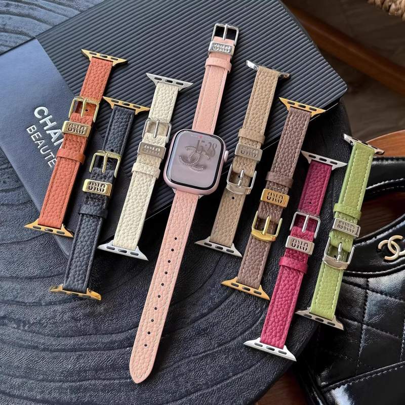 Kožený náramok na hodinky Huawei Fit4/Pro/3, zrnitá kožená textúra, šírka 14 mm, spona s kolíkom