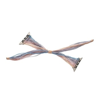 Apple Watch каишка от въже - тънка каишка за часовник, съвместима с Apple Watch, произход Yiwu, лято 2025 г. пускане, етно ретро стил