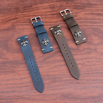 Vintage Crazy Horse kožený remienok pre Apple Watch – pravá koža, punk štýl, leto 2024