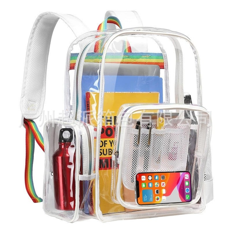 PVC školska torba ruksak, unisex, 20-35L, vodootporna, za 16-inčni laptop