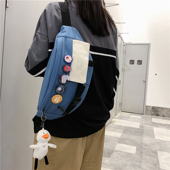 Férfi deréktáska, városi minimalist stílus, Oxford anyag, nylon bélés, szabadidős utazásokhoz