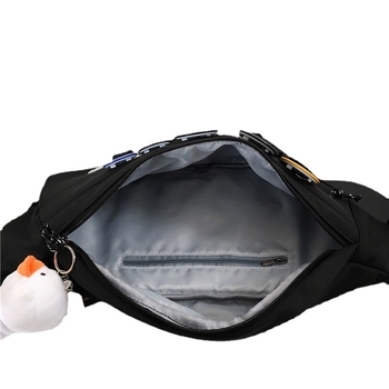 Férfi deréktáska, városi minimalist stílus, Oxford anyag, nylon bélés, szabadidős utazásokhoz