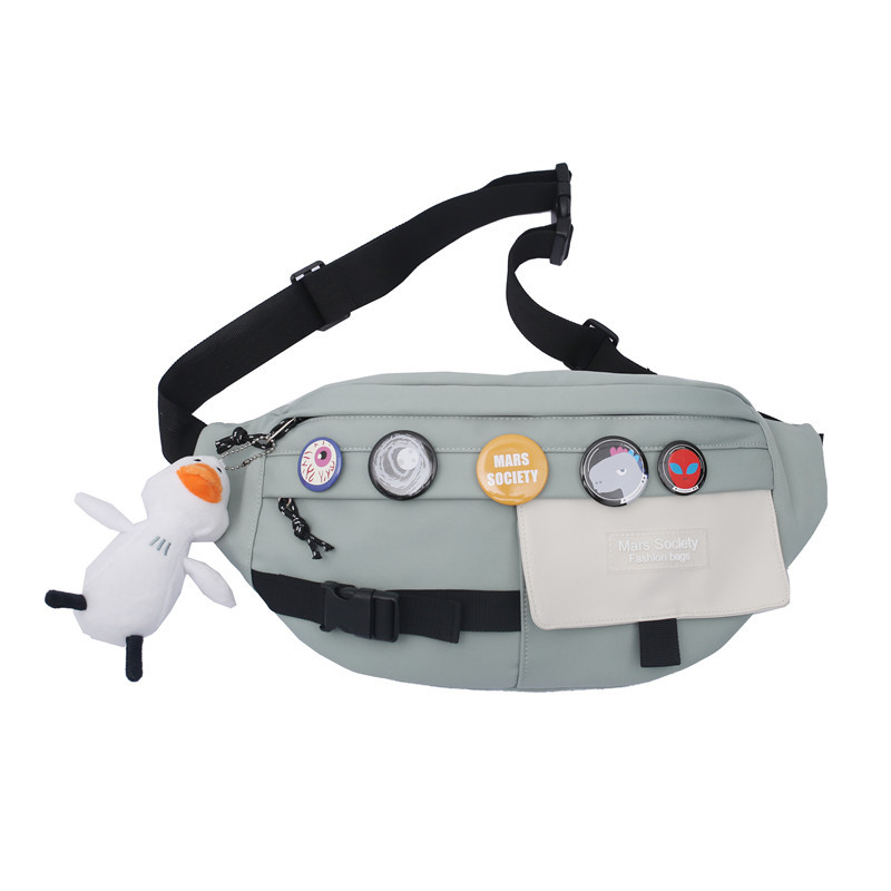 Férfi deréktáska, városi minimalist stílus, Oxford anyag, nylon bélés, szabadidős utazásokhoz