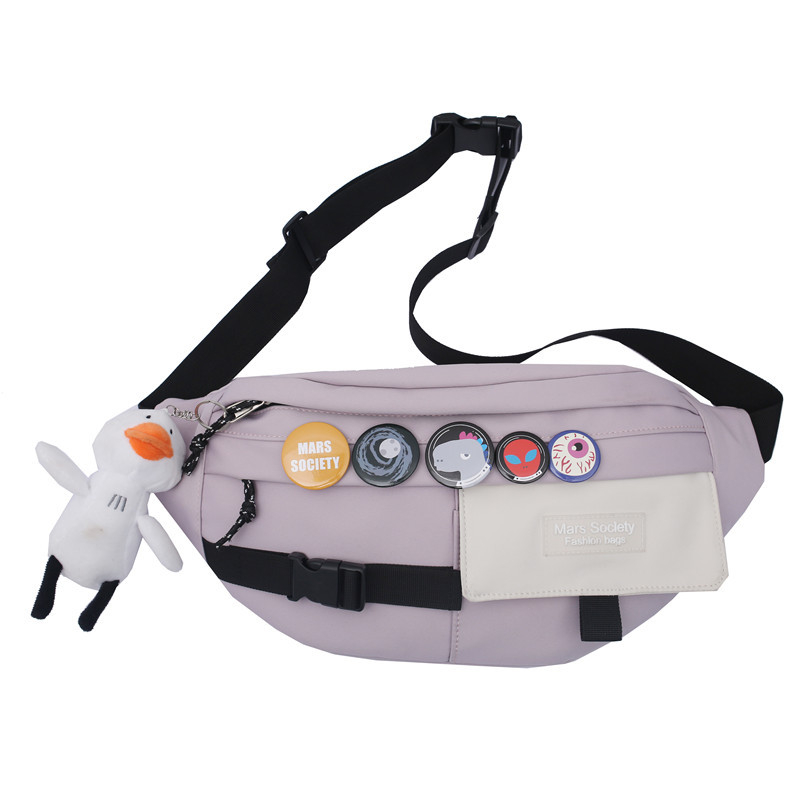 Férfi deréktáska, városi minimalist stílus, Oxford anyag, nylon bélés, szabadidős utazásokhoz