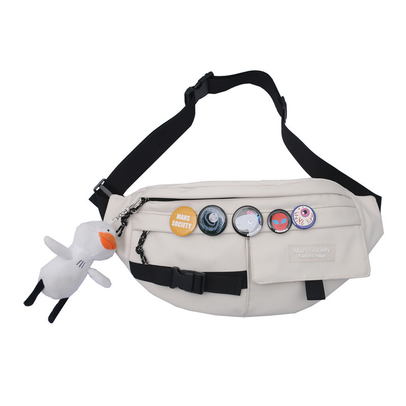 Férfi deréktáska, városi minimalist stílus, Oxford anyag, nylon bélés, szabadidős utazásokhoz