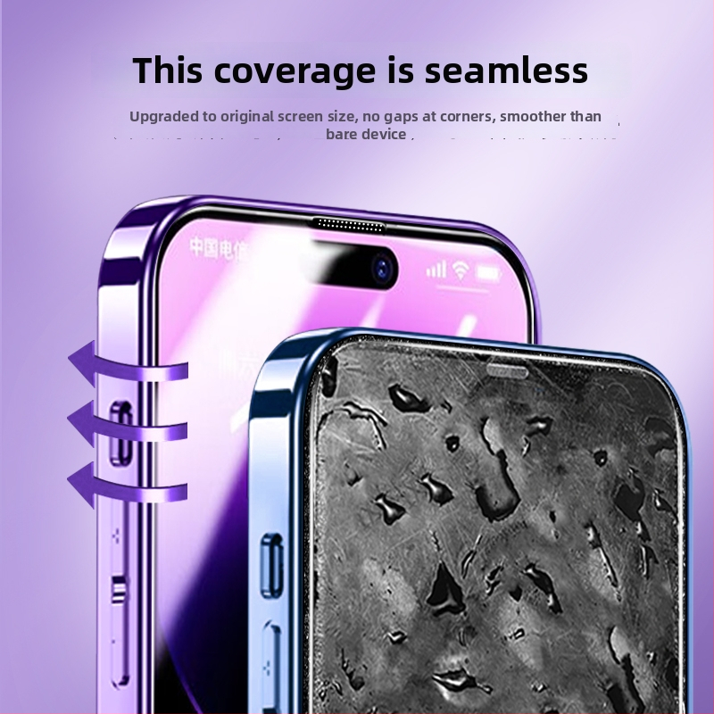 Προστατευτικό οθόνης από γυαλί για iPhone 12 Pro – Αντι-κατασκόπευση, Αντι-αποτυπώματα, Φίλτρο μπλε φωτός, Πλήρης κάλυψη οθόνης