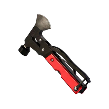 Autómentő vészhelyzeti ablakbetörő kalapács és többfunkciós szerszámkészlet összecsukható késsel és fogóval