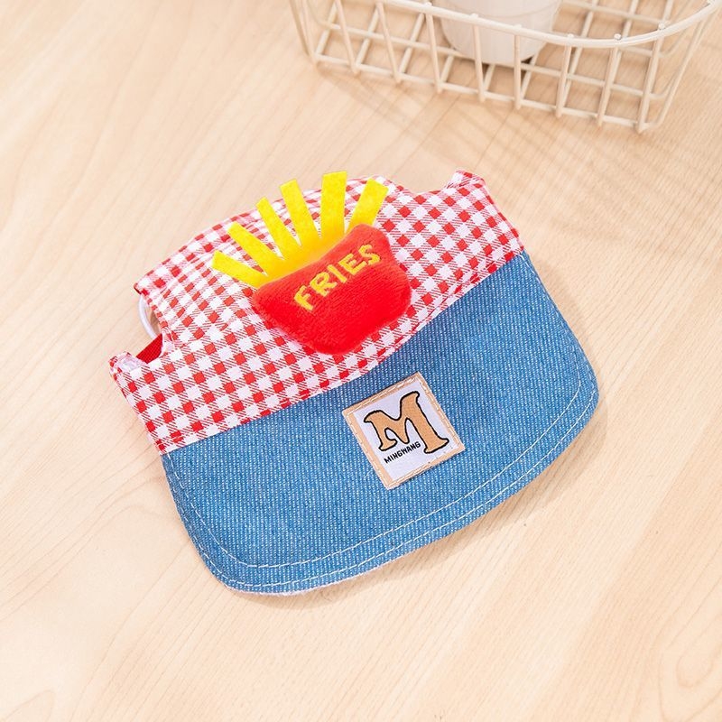 Комплект дрехи за кучета за лято с каишка и предно-гръбно водене и шапка против слънцето (Материал: коралов флис; Категория: дрехи за домашни любимци; Включва шапка против слънцето; Каишка и нашийник)