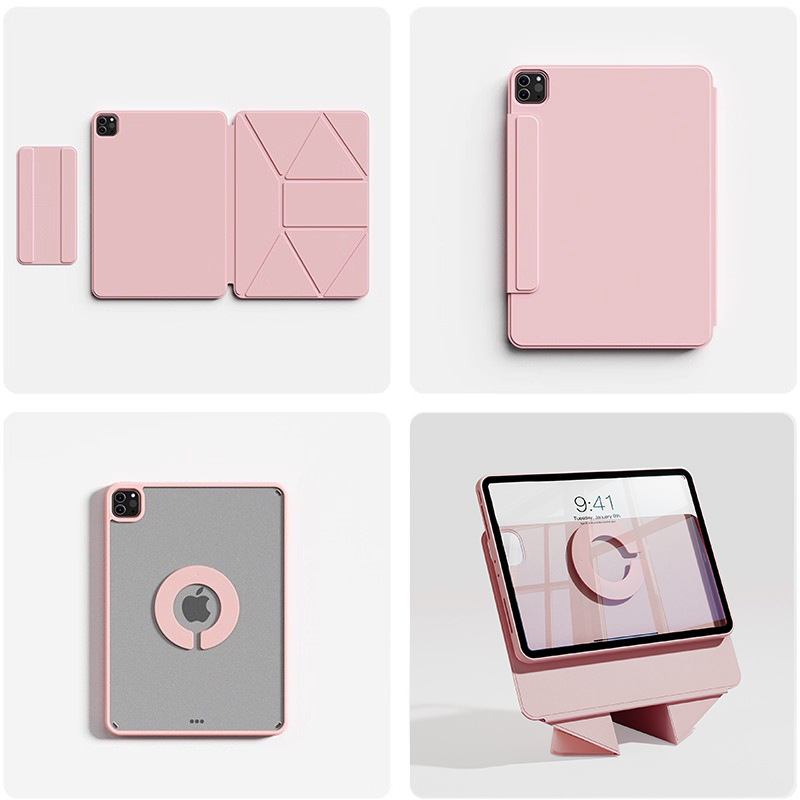 TPU κάθετη προστατευτική θήκη για Apple iPad Pro/Air/Mini – ανθεκτική στους κραδασμούς, βάση-στήριξη, διάχυση θερμότητας, μαγνητική πρόσφυση, αντι-δακτυλικά αποτυπώματα