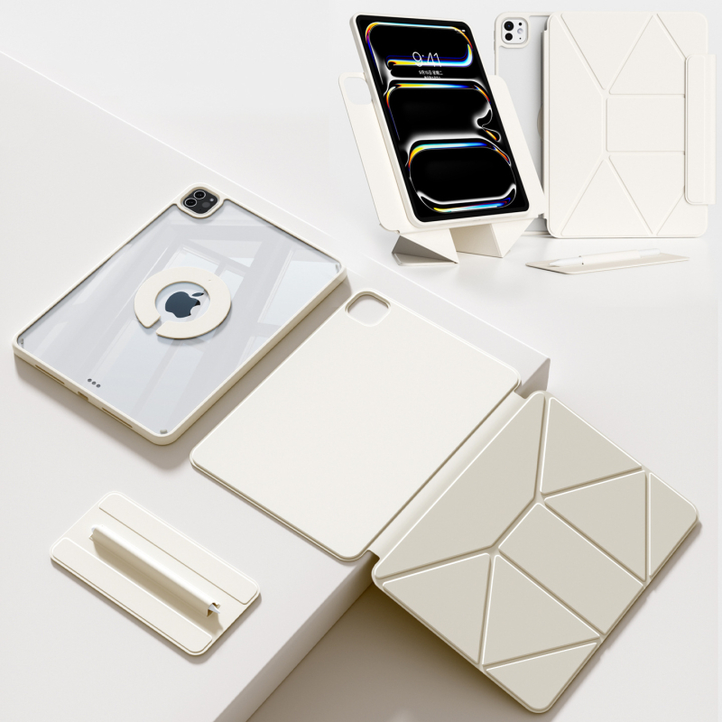 TPU κάθετη προστατευτική θήκη για Apple iPad Pro/Air/Mini – ανθεκτική στους κραδασμούς, βάση-στήριξη, διάχυση θερμότητας, μαγνητική πρόσφυση, αντι-δακτυλικά αποτυπώματα