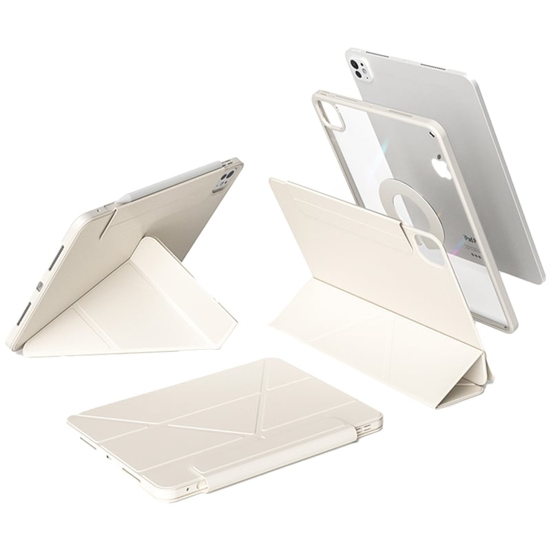 Carcasă Benwis pentru iPad Air 5/6 și Pro 13 – TPU, magnetic, antișoc, suport (stativ), funcție de somn