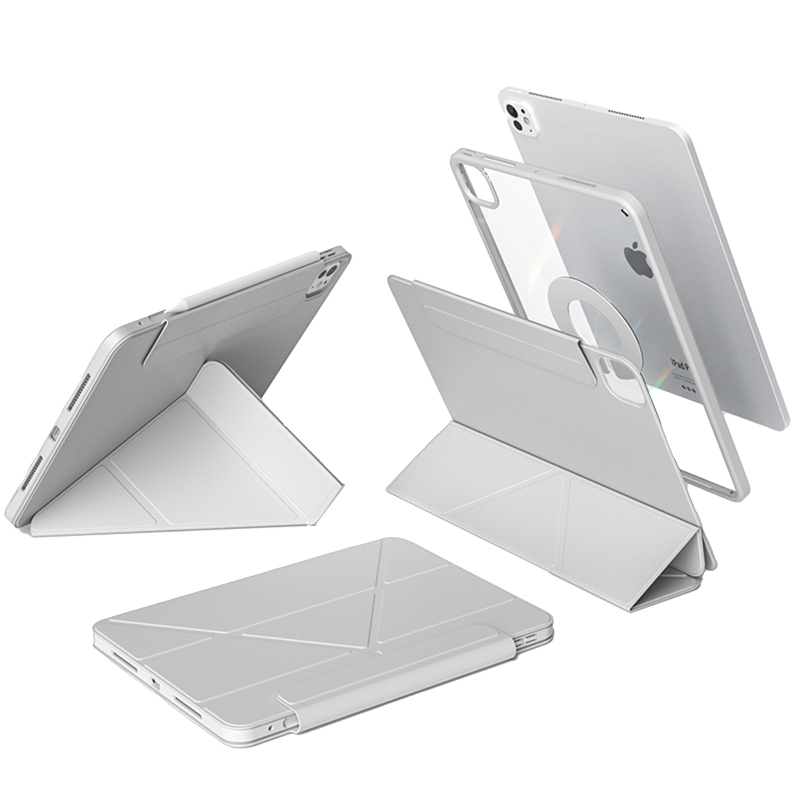 Carcasă Benwis pentru iPad Air 5/6 și Pro 13 – TPU, magnetic, antișoc, suport (stativ), funcție de somn