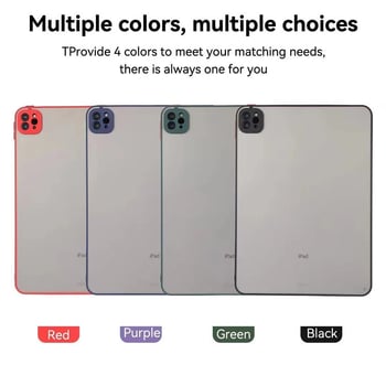 Szilikon védőtok tabletához - átlátszó, könnyű, matt felület, hőelvezetés és ütésállóság; kompatibil Apple, Samsung, OPPO, Xiaomi