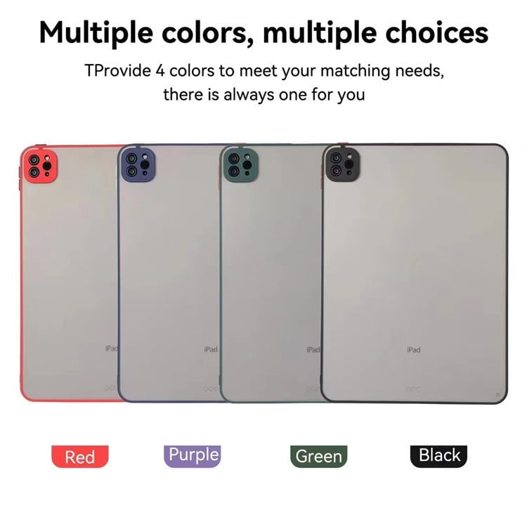 Szilikon védőtok tabletához - átlátszó, könnyű, matt felület, hőelvezetés és ütésállóság; kompatibil Apple, Samsung, OPPO, Xiaomi