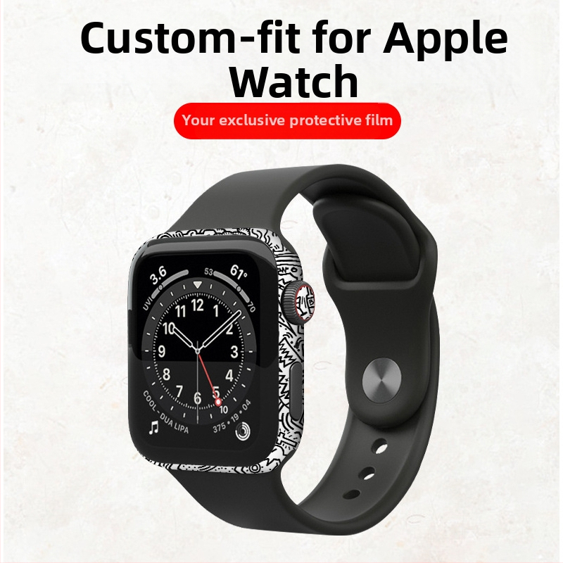 Farebná plná nálepka na rám Apple Watch 5. generácie s ochranným filmom 3Se4