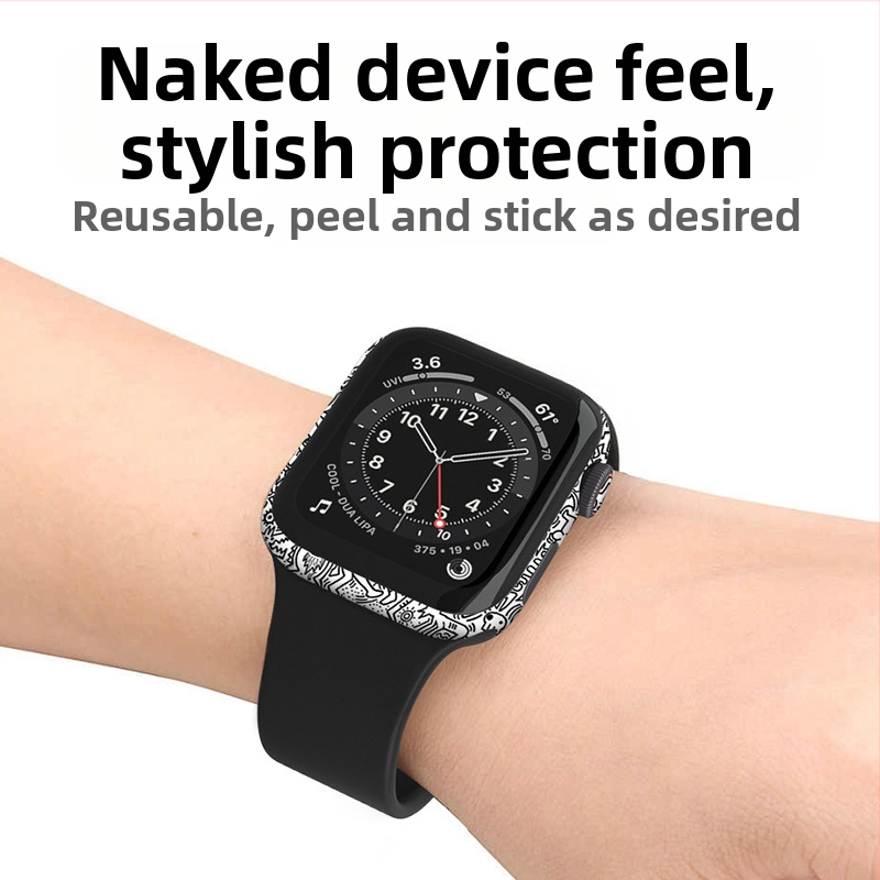 Farebná plná nálepka na rám Apple Watch 5. generácie s ochranným filmom 3Se4