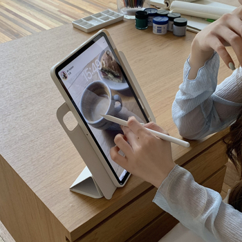 Θήκη iPad για Apple, TPU+PC, στυλ bracket, απλός σχεδιασμός, λειτουργία ύπνου, προστασία από πτώσεις