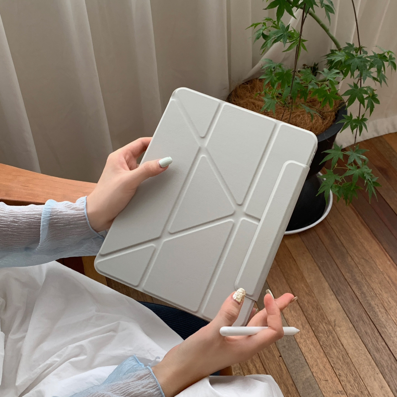 Θήκη iPad για Apple, TPU+PC, στυλ bracket, απλός σχεδιασμός, λειτουργία ύπνου, προστασία από πτώσεις