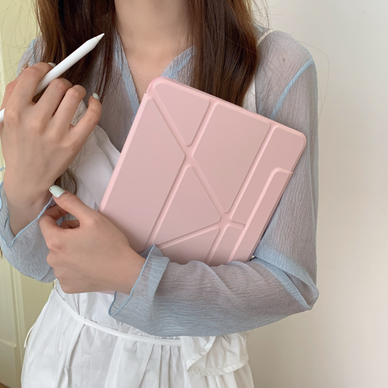 Θήκη iPad για Apple, TPU+PC, στυλ bracket, απλός σχεδιασμός, λειτουργία ύπνου, προστασία από πτώσεις