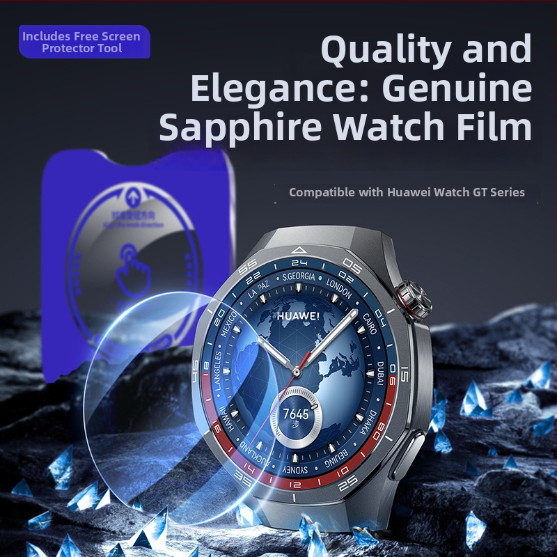 Safīra aizsargfilms Huawei Watch GT5/GT6 Pro, pilna ekrāna aizsardzība