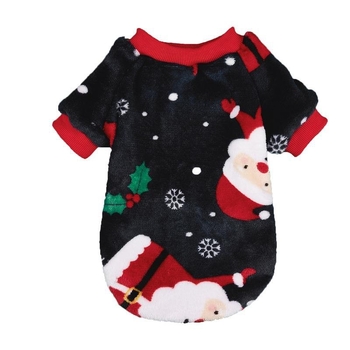 Пуловер за кучета от флис с рисунка на снежен човек, подплата от флис, коралов флис, топъл, Коледа/Хелоуин/Великден