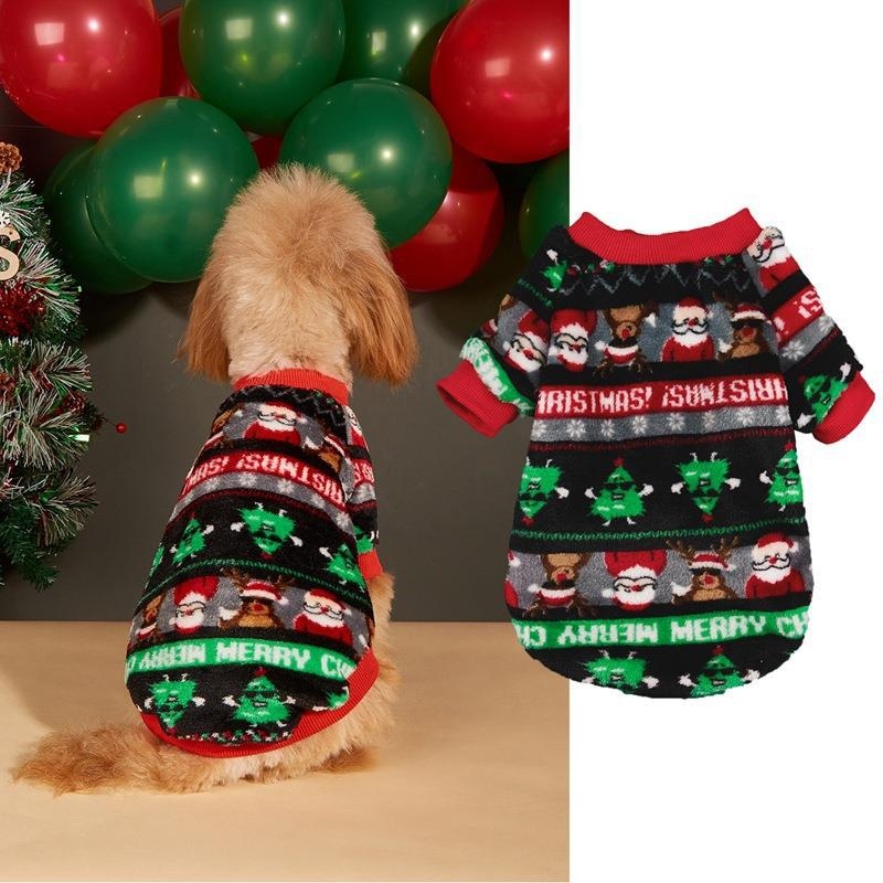 Пуловер за кучета от флис с рисунка на снежен човек, подплата от флис, коралов флис, топъл, Коледа/Хелоуин/Великден