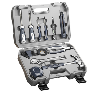 Fengwick 12 részes szerszámkészlet króm-vanádium acélból, kovácsolt, háztartási karbantartáshoz, többfunkciós szerszámos doboz