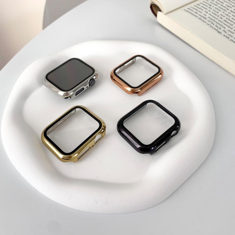 Kućište za Apple Watch S10 s PC kućištem i tvrdom zaštitnom folijom, kompatibilno sa Serijama 9/8/7 i SE, potpuno pokriće