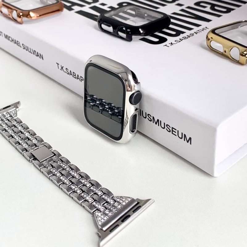 Kućište za Apple Watch S10 s PC kućištem i tvrdom zaštitnom folijom, kompatibilno sa Serijama 9/8/7 i SE, potpuno pokriće