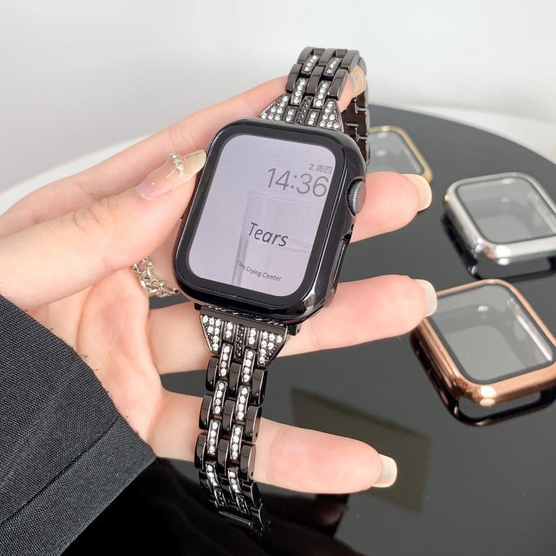 Kućište za Apple Watch S10 s PC kućištem i tvrdom zaštitnom folijom, kompatibilno sa Serijama 9/8/7 i SE, potpuno pokriće
