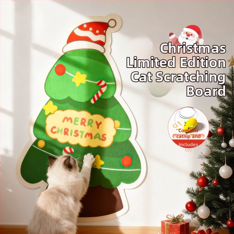 Дъска за драскане за котки Neurotic cat, фелт, карикатурен стил, стенен стикер