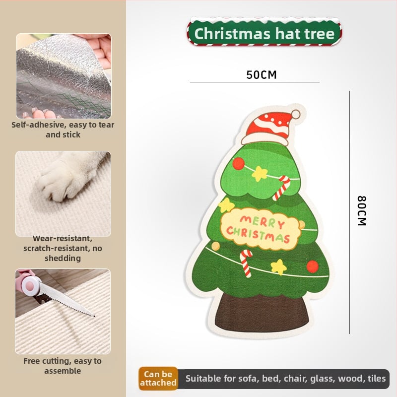 Дъска за драскане за котки Neurotic cat, фелт, карикатурен стил, стенен стикер