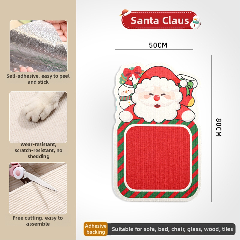 Дъска за драскане за котки Neurotic cat, фелт, карикатурен стил, стенен стикер