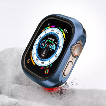 Carcasă metalică pentru Apple iWatch – design două în unu, construcție din aliaj aluminiu-titan, material TPU-metal