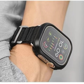 Carcasă metalică pentru Apple iWatch – design două în unu, construcție din aliaj aluminiu-titan, material TPU-metal