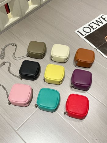 Geantă crossbody din piele de vită din primul strat, cu fermoar, buzunar pentru ID, căptușeală din pânză, curea