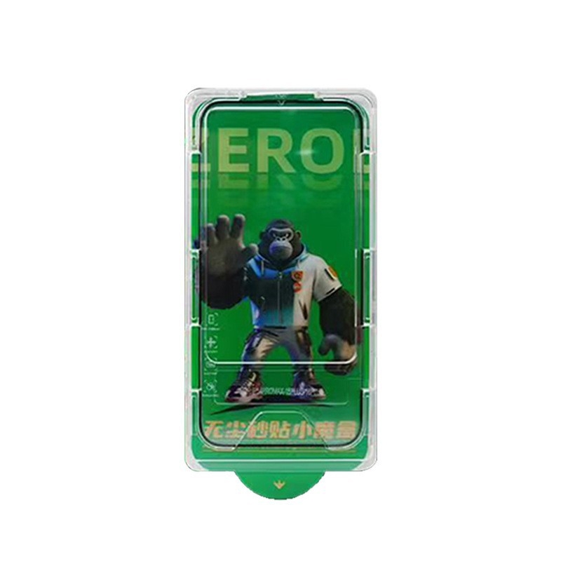 Edzett üveg elülső képernyővédő pormentes applikáló dobozzal iPhone 17 Pro Max számára – HD, ujjlenyomat-mentes, ütésálló, automatikus javítás, alkalmazó eszközök