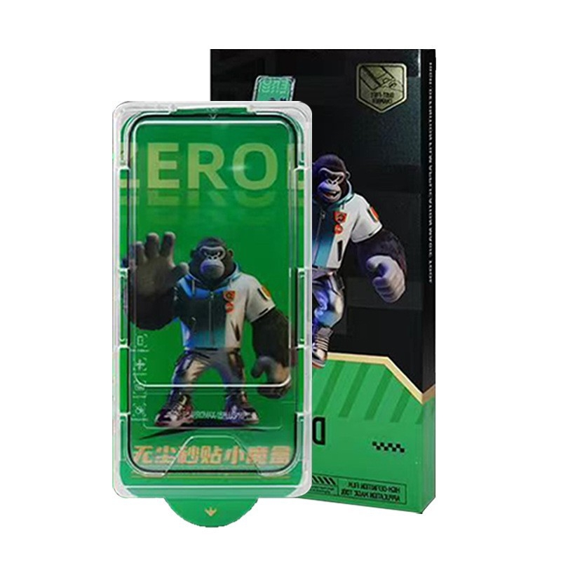 Edzett üveg elülső képernyővédő pormentes applikáló dobozzal iPhone 17 Pro Max számára – HD, ujjlenyomat-mentes, ütésálló, automatikus javítás, alkalmazó eszközök