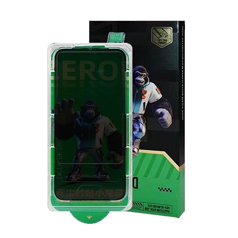 Edzett üveg elülső képernyővédő pormentes applikáló dobozzal iPhone 17 Pro Max számára – HD, ujjlenyomat-mentes, ütésálló, automatikus javítás, alkalmazó eszközök