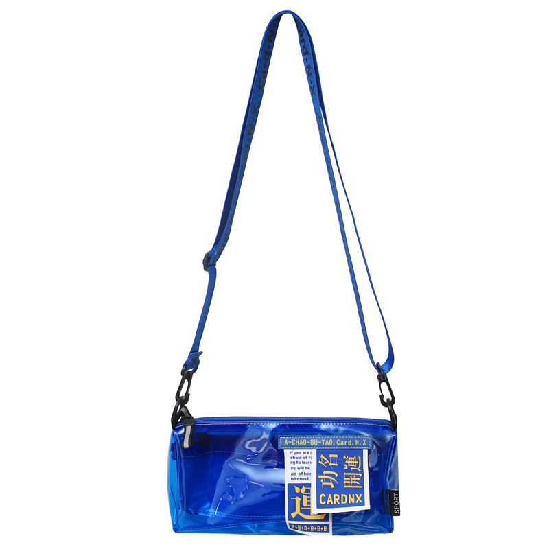 Férfi váll-táska – utcai stílus, műanyag anyag, bélés poliészter, betűs minta, modell 12888