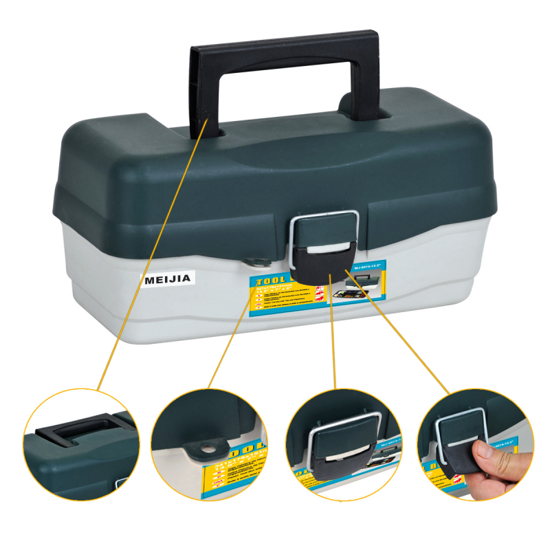 Cutie din plastic pentru unelte pentru electrician – portabilă, seria Classic, origine Ningbo, MEIJIA