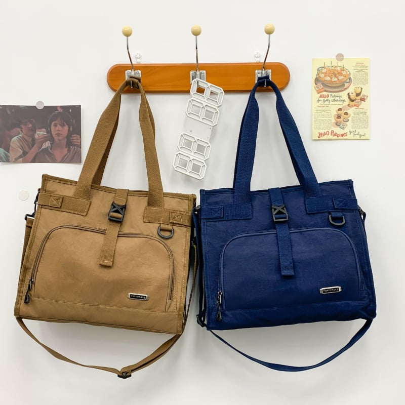 Egyrészes vállon átvetős laptop táska, vászon, japán stílusú városi egyszerűség, 15 hüvelykes laptophoz illeszkedik, 36–55 L kapacitás, légáteresztő, görbe vállpánt