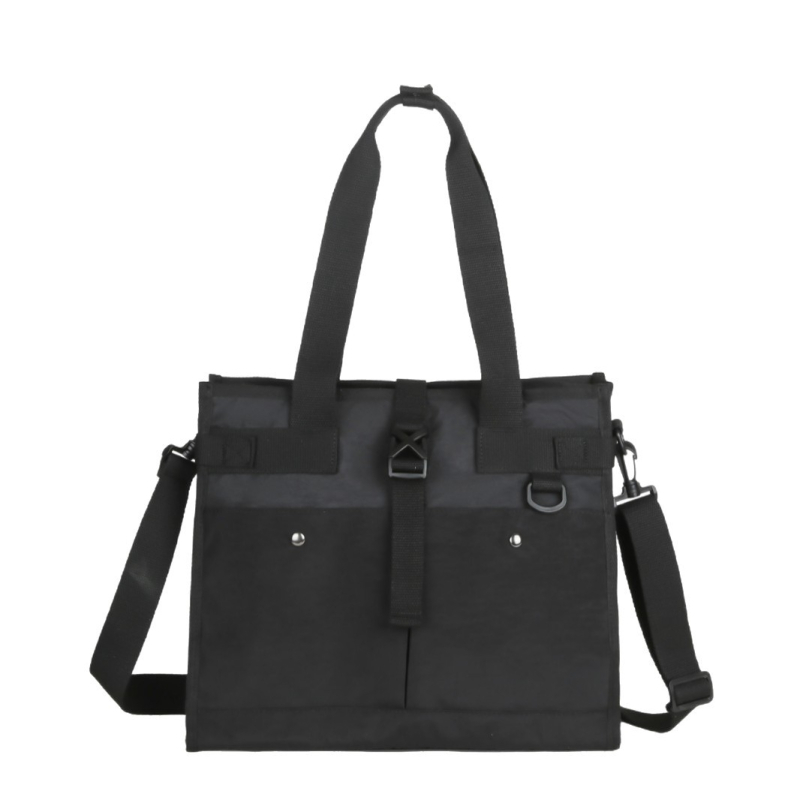 Egyrészes vállon átvetős laptop táska, vászon, japán stílusú városi egyszerűség, 15 hüvelykes laptophoz illeszkedik, 36–55 L kapacitás, légáteresztő, görbe vállpánt