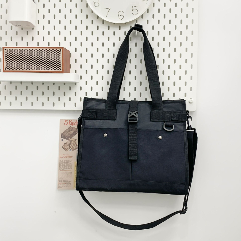 Egyrészes vállon átvetős laptop táska, vászon, japán stílusú városi egyszerűség, 15 hüvelykes laptophoz illeszkedik, 36–55 L kapacitás, légáteresztő, görbe vállpánt