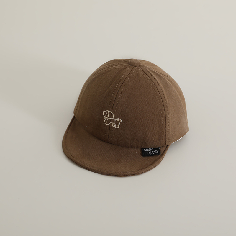 Puha szegélyű baba sapka rövid peremmel és kupolás koronával, 100% poliészter, 6–12 hónaptól 4 éves korig