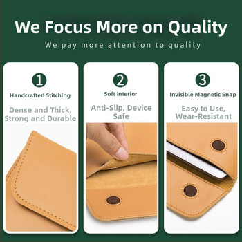 husă pentru laptop cu protecție antibacteriană, material poliester-pânză, căptușeală din piele naturală, stil proaspăt și dulce